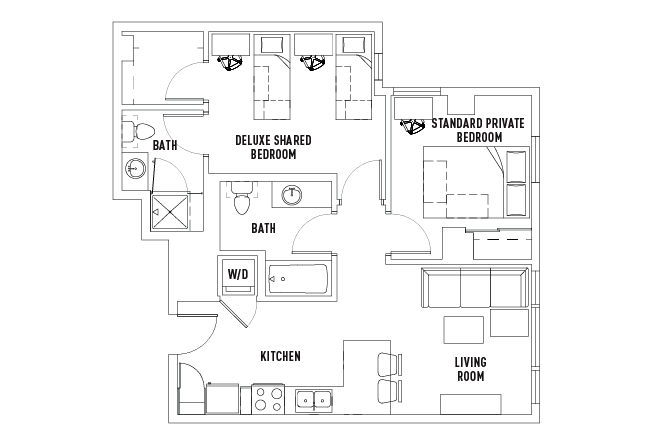 Floor Plans - The James - Student Housing - Madison, WI