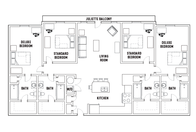 Floor Plans - Vistas San Marcos - Student Housing - San Marcos, TX