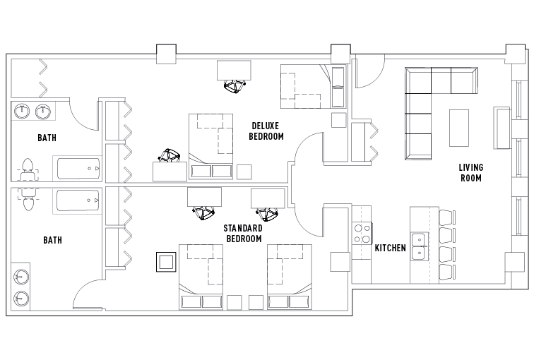 Floor Plans - University Crossings - Student Housing - Philadelphia, PA