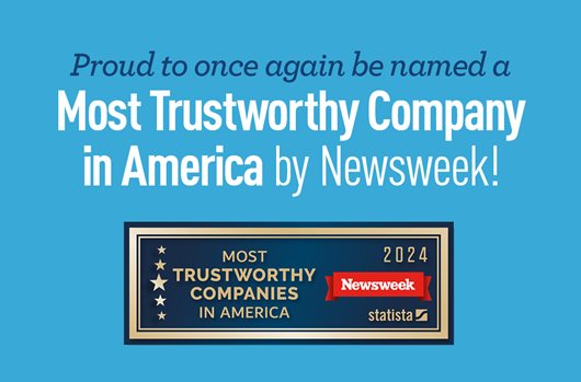 Proud to once again be named a Most Trustworthy <a href=