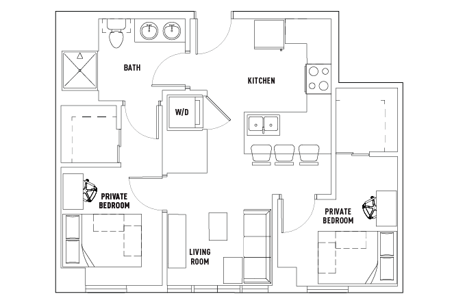 Floor Plans - The James - Student Housing - Madison, WI