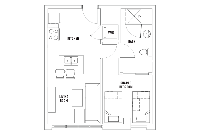 Floor Plans - The James - Student Housing - Madison, WI