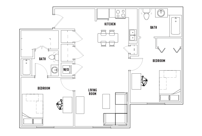 Floor Plans - University Crossings Charlotte - Student Housing ...