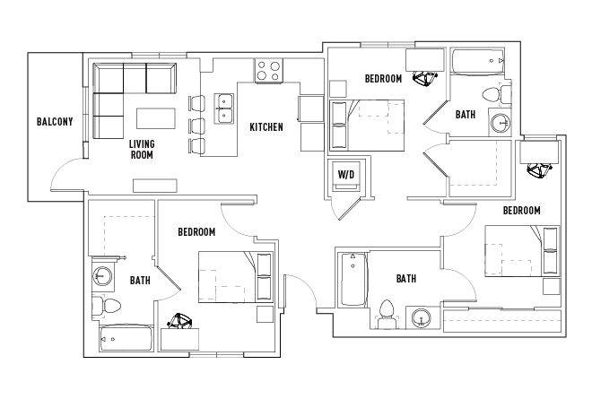 Floor Plans - Currie Hall - Student Housing - Los Angeles, CA