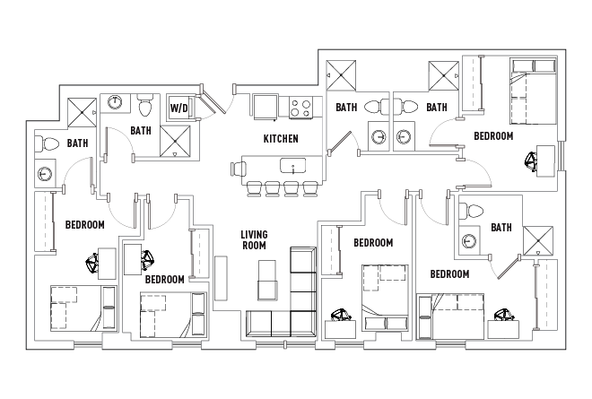 Floor Plans - 959 Franklin - Student Housing - Eugene, OR