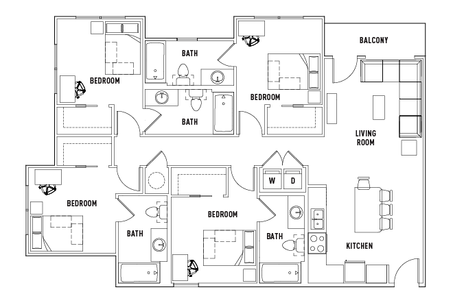 floor-plans-601-copeland-student-housing-tallahassee-fl