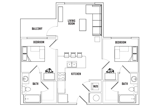 Floor Plans Callaway House Apartments Student Housing Norman Ok