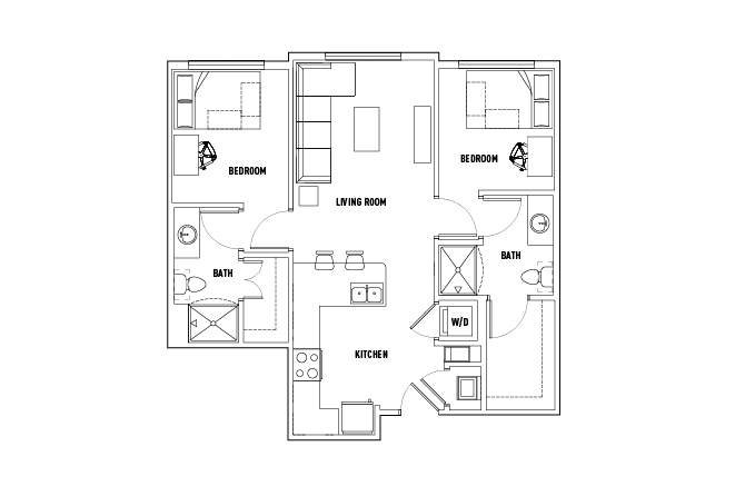 2 Bed - 2 Bath C