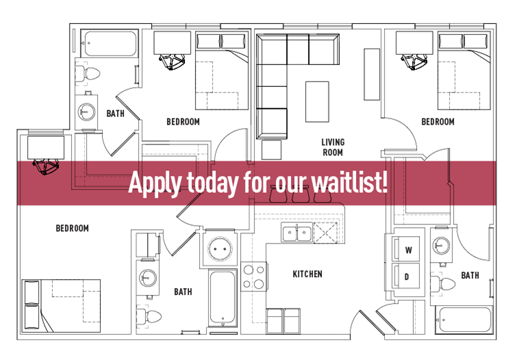 Floor Plans Callaway House Apartments Student Housing Norman Ok