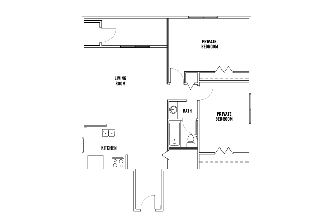 Floor Plans - Willowtree Apartments and Tower - Student Housing - Ann ...