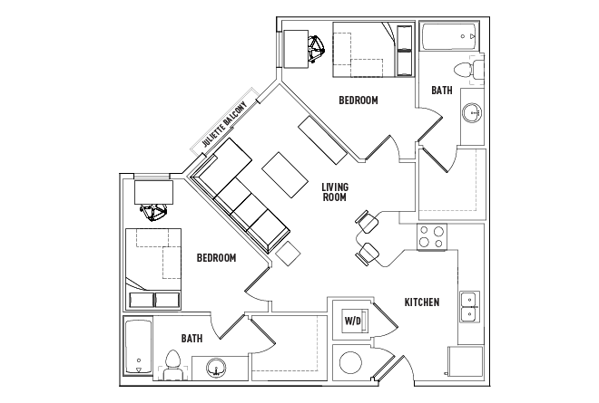 Floor Plans Callaway House Apartments Student Housing Norman Ok