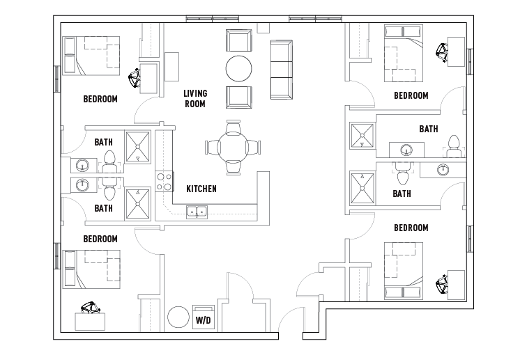 Floor Plans - U Point Syracuse - Student Housing - Syracuse, NY