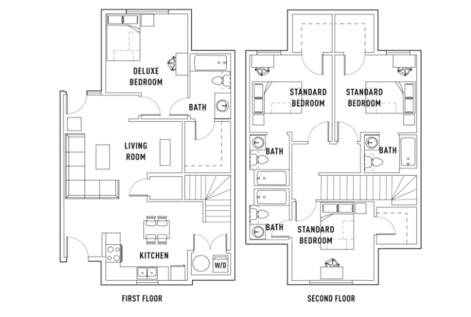 4 Bed - 4 Bath Townhome Standard