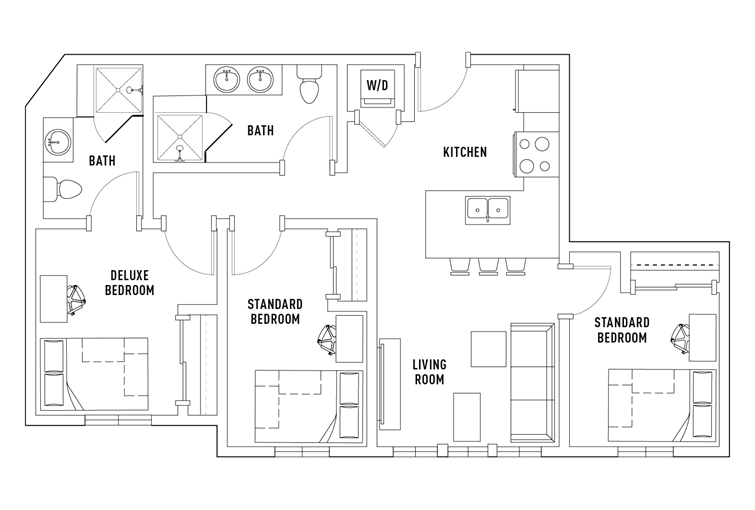 3 4 bathroom layout