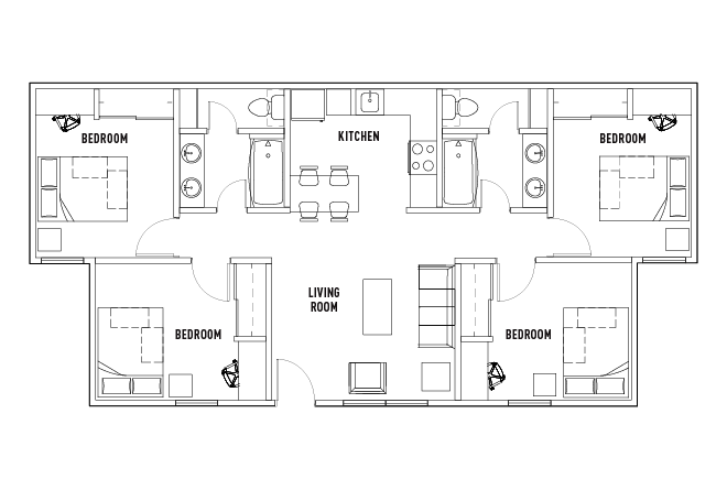 Floor Plans - University Village at Prairie View - Student Housing ...