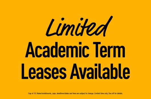 Limited Academic Term Leases Available!