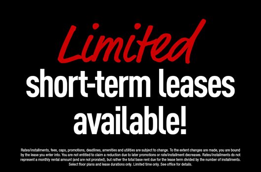 Short-term leases available