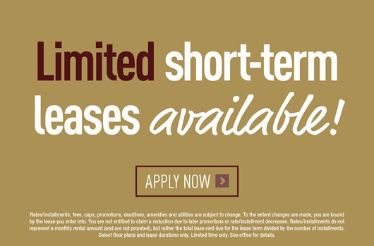 Short-term leases available