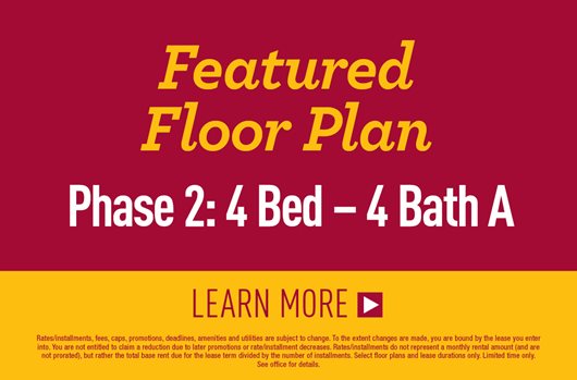 Featured Floor Plan | Phase 2: 4 Bed - 4 Bath A | Learn More> 