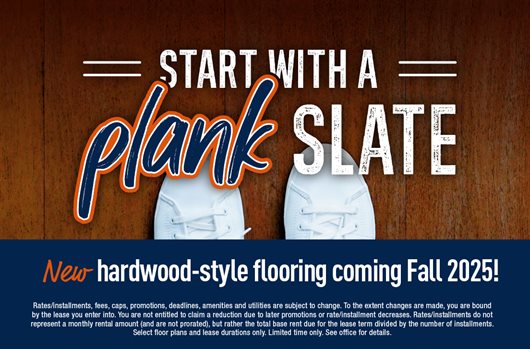 New hardwood-style flooring coming Fall 2025