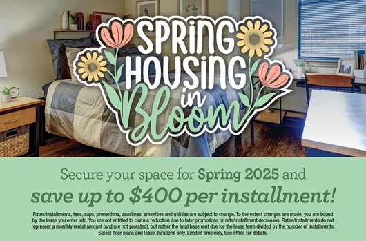 Sign for Spring 2025 and save up to $400 per installment!