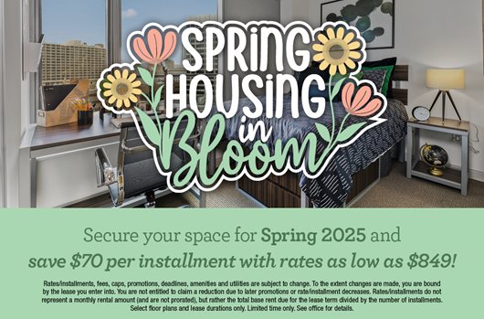 Spring Leasing Save $70 per installment with RALA $849