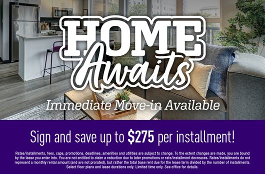 Home Awaits - IMI Save up to $275 per installment