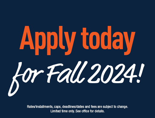 Apply today for Fall 2024!