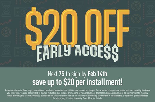 Be one of the next 75 to sign by February 14th and save $20 per installment with early access rates!