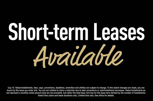 Short-term leases available