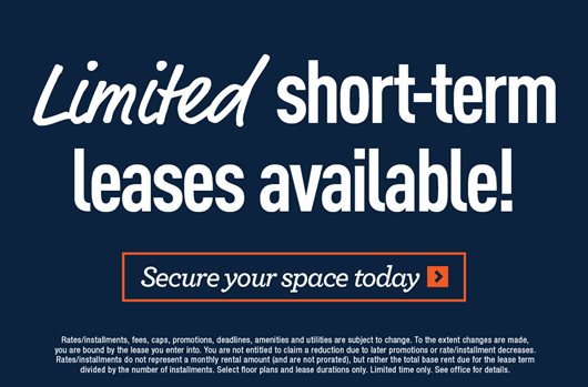 Limited short-term leases available!