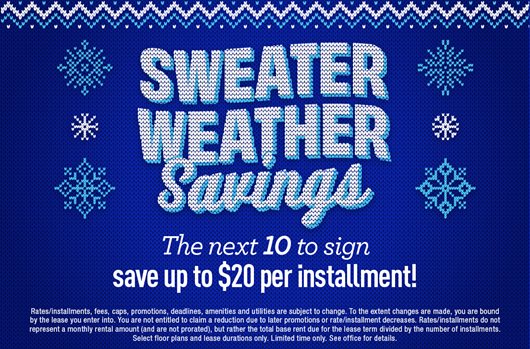 The next 10 to sign save up to $20 per installment!