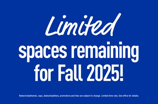 Limited spaces remaining for Fall 2025!