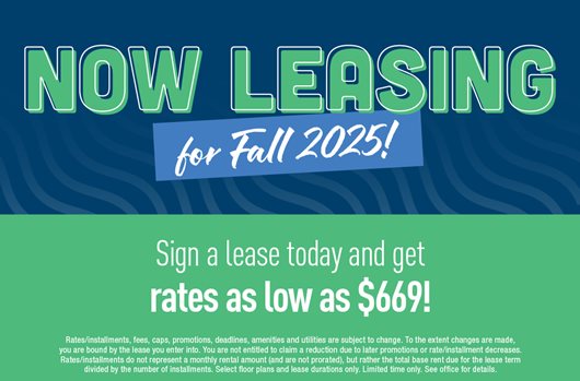 Now leasing for Fall 2025 