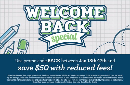 Welcome Back Flash Sale