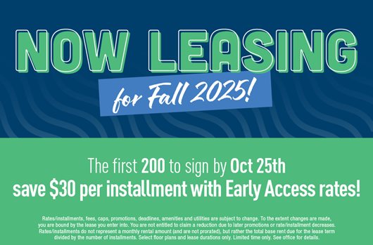 Now Leasing for Fall 2025