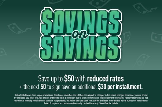 Sign and save up to $50 per installment with reduced rates! 