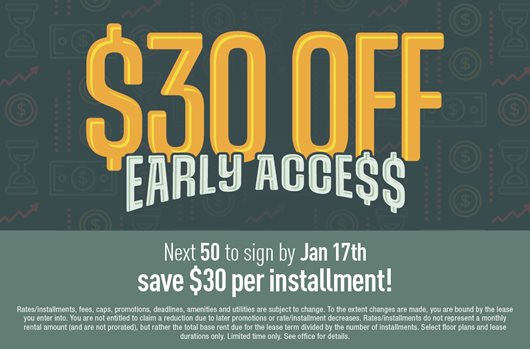 Next 50 to sign by January 17 save $30 per installment!