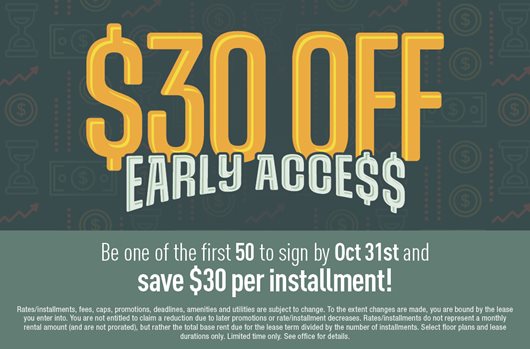 Early Access Rates Available!