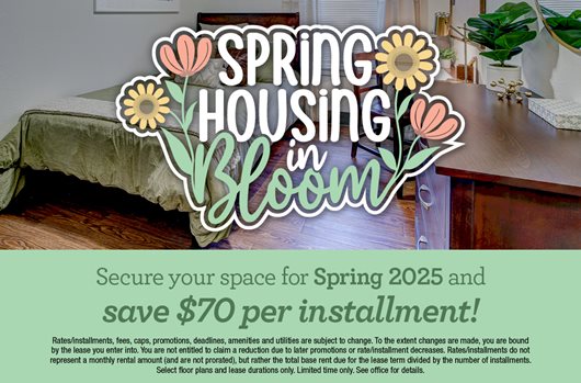 Secure your space for Spring 2025 and save $70 per installment!