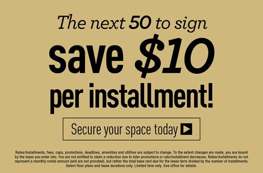 The next 50 to sign save $10 per installment!