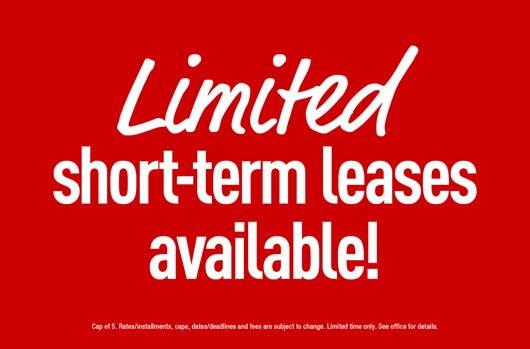 Short-term leases available