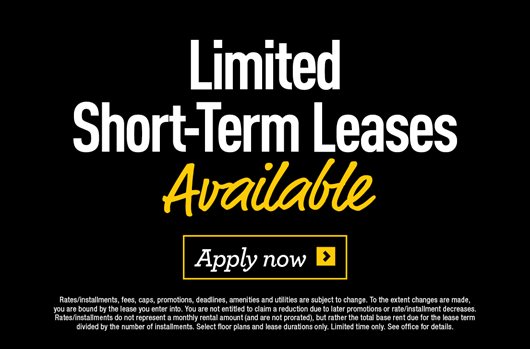 Limited short term leases available