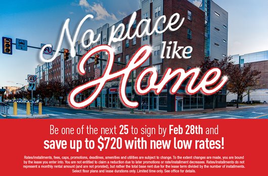 No Place Like Home Be one of the next 25 to sign by 2/28 and save up to $720 with new low rates!