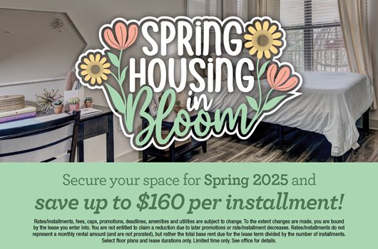 Spring Spaces Available!