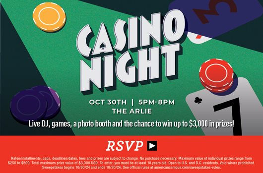 Casino Night Oct 30th!