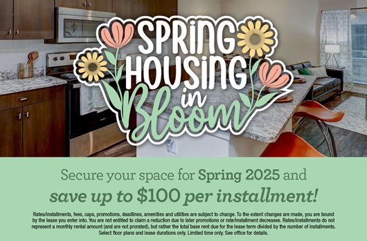 Spring Spaces Available!