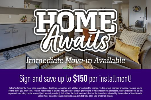 Home Awaits - IMI Save up to $150 per installment