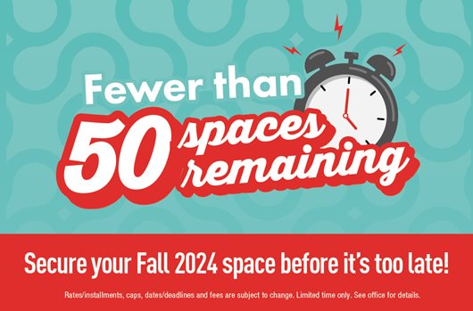 Fewer than 50 Spaces pb