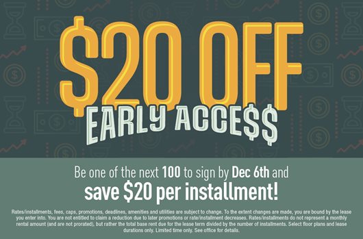 Early Access Rates Available!